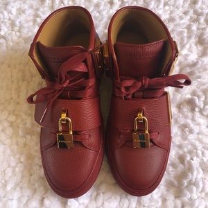 Buscemi Scarlet Red Sneakers
